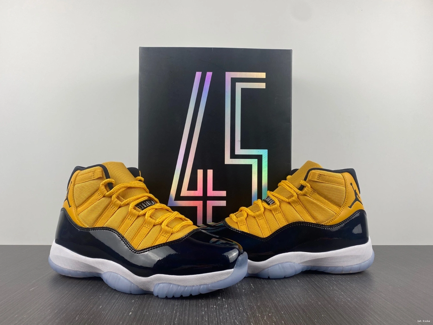 Yellow CT8012-118 Jordan 11 White Air Retro Black 0908